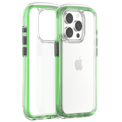 For iPhone 15 Pro TPU+PC+TPE Case -Green