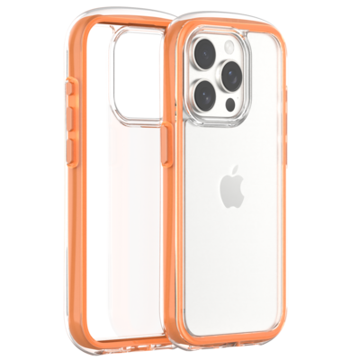 For iPhone 15 Pro TPU+PC+TPE Case -Orange