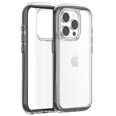 For iPhone 15 Pro TPU+PC+TPE Case -Black