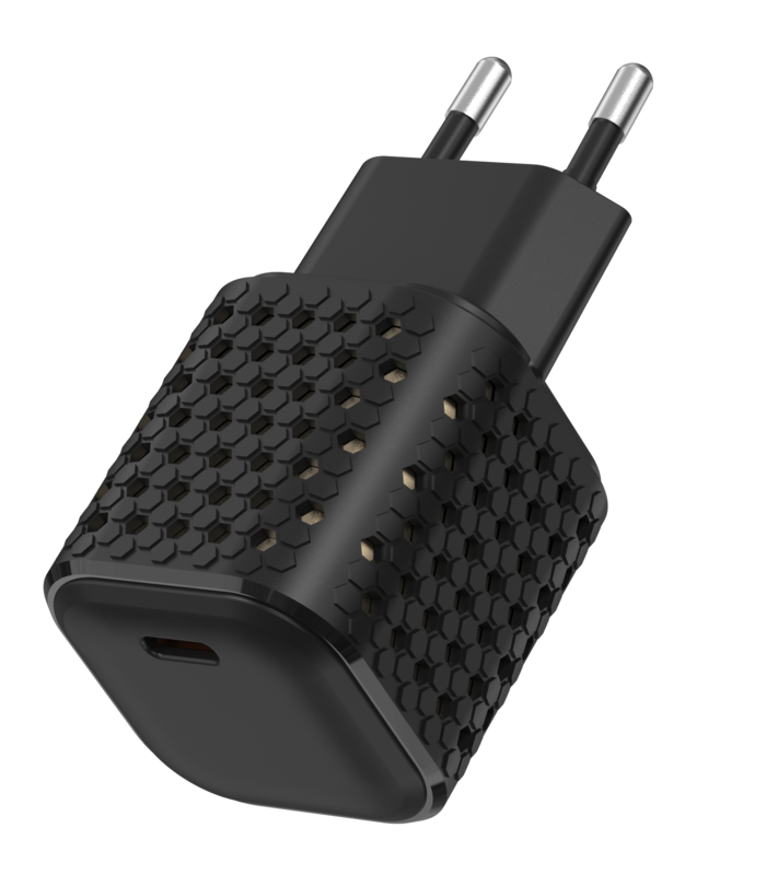 Ultra Compact 100W - 2C GaN Mini Charger-BLACK-EU