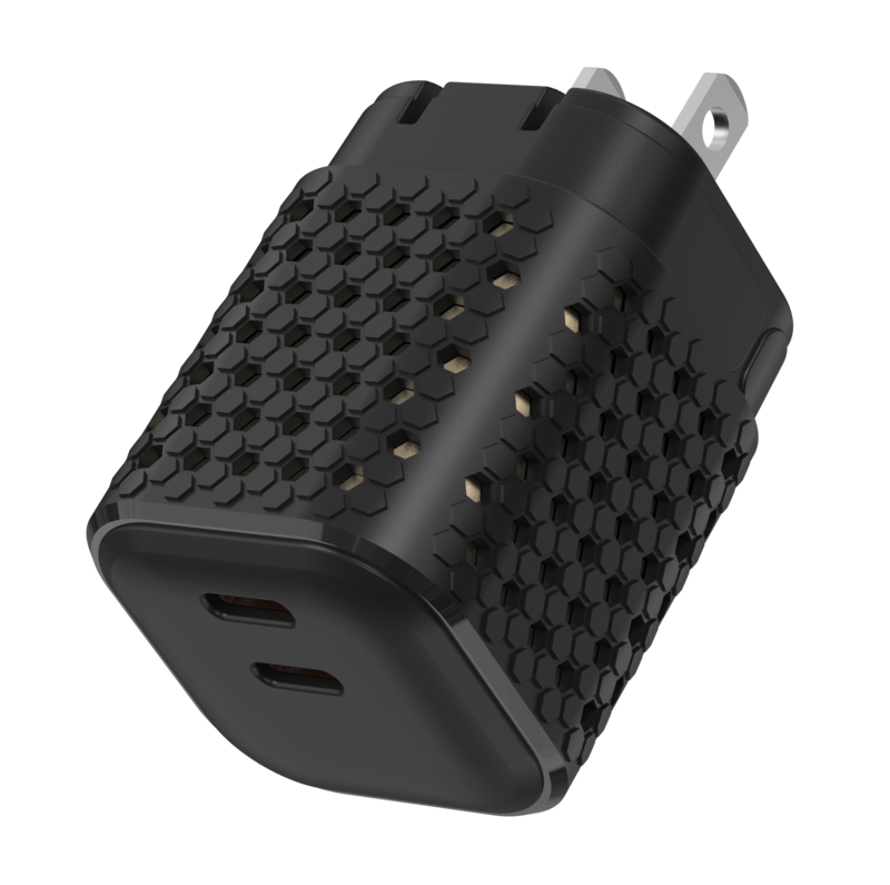 Ultra Compact 100W - 2C GaN Mini Charger-BLACK-US