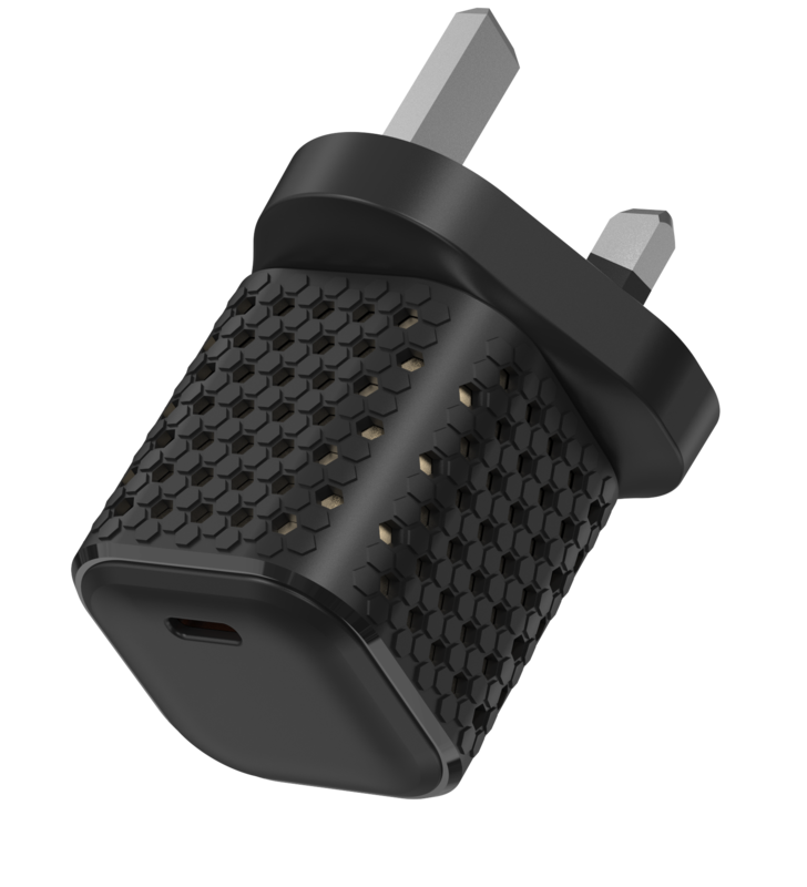 Ultra Compact 100W - 1C GaN Mini Charger-BLACK-UK